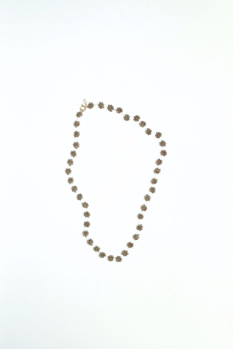 FIORI NECKLACE - OLIVE - 14K GOLD FILLED